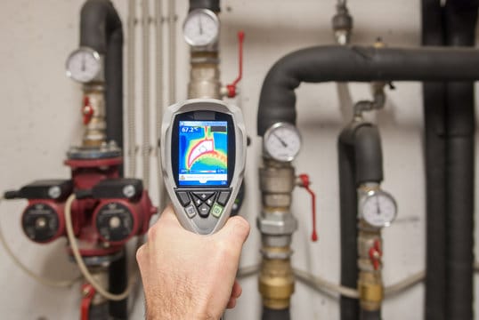 Leak detection service using thermal camera by Prescott Valley Plumbing Pros in Prescott Valley, Arizona
