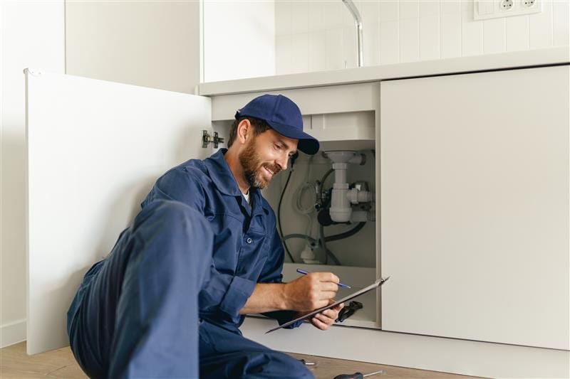 Local Prescott Valley, Arizona plumber inspecting residential plumbing system